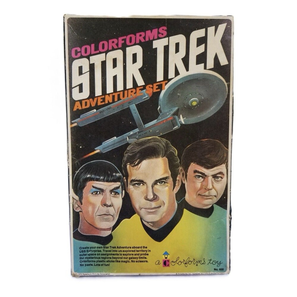 Original Star Trek Colorforms Adventure Set 600 USS Starship Enterprise Nice 75